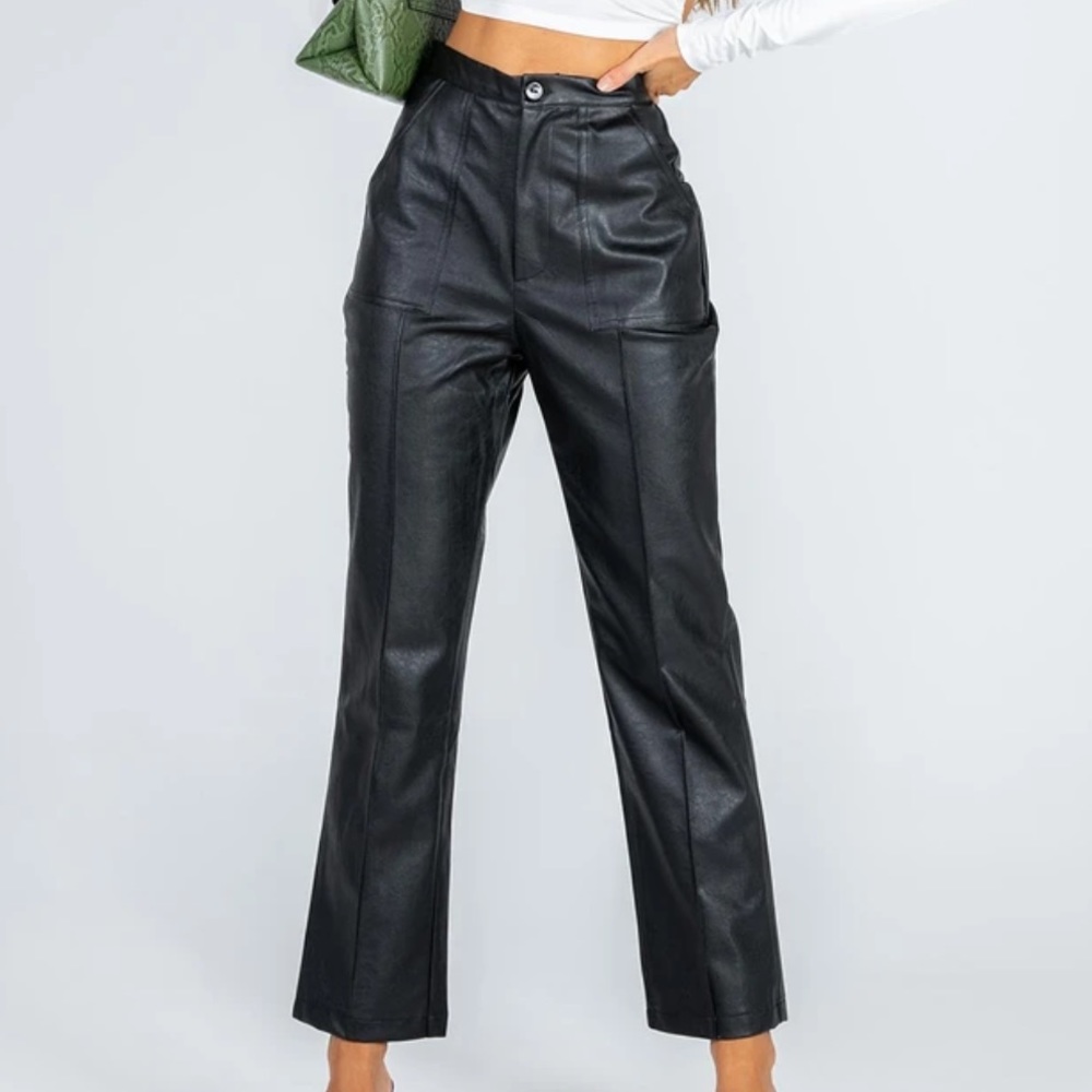 Princess Polly Encore Faux Leather Pant